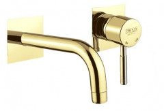 Смеситель для раковины Webert Rimini RI830605794. золото матовое