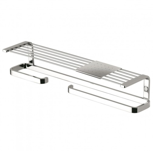 Полочка COLOMBO DESIGN TIME W4276S с бумагодержателем с полотенцедержателем с металлической полочкой