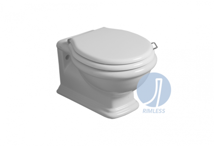 Унитаз SIMAS LANTE подвесной безободковый цвет белый LA18