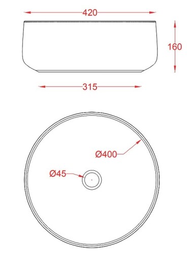 Раковина Artceram Cognac Quadro накладная без отверстий цвет Black матовый COL001 17 00