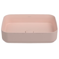 Раковина ISVEA Infinity накладная ШГВ 500*360*120 отверстия для смесителя отсутствуют цвет лососевый