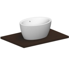 Раковина Scarabeo MATTY накладная с переливом без отверстий цвет белый 8056