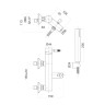Смеситель для ванны Webert Rimini RI850101740, белый