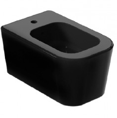 Биде GALASSIA Meg11 PRO 5412NE подвесное с одним отверстием с крепежом цвет черный глянцевый