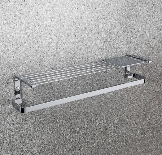 Полочка COLOMBO DESIGN TIME W4277 с полотенцедержателем с металлической полочкой