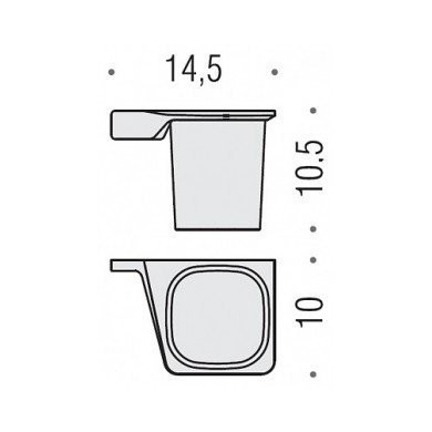 Стакан COLOMBO DESIGN ALIZE B2502SX настенный