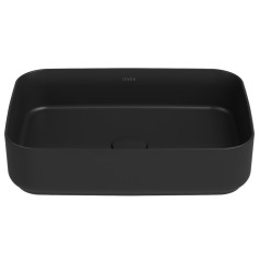 Раковина ISVEA Infinity накладная ШГВ 500*360*120 отверстия для смесителя отсутствуют цвет матовый черный