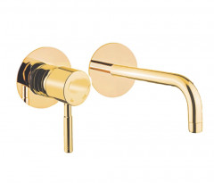 Смеситель для раковины Webert Rimini RI830606794. золото матовое
