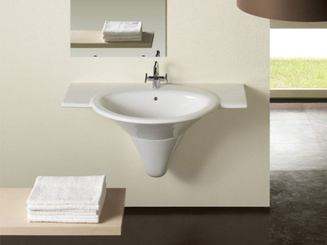 Полупьедестал HATRIA SCULTURE YR4001 подвесной цвет белый