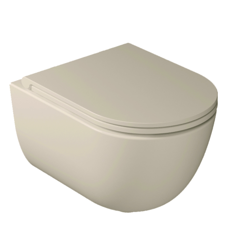 Унитаз GALASSIA Dream 7334 SA подвесной, безободковый RIM, песочный