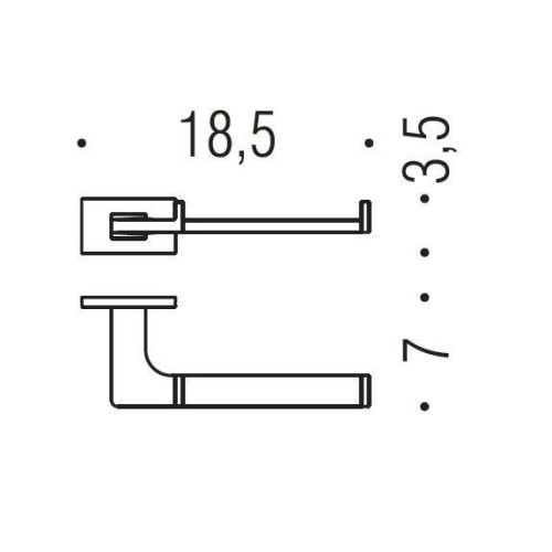 Держатель туалетной бумаги COLOMBO DESIGN LOOK B1608 без крышки