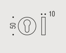 Накладка под цилиндр Colombo Rosetta CD43 GB золото матовое