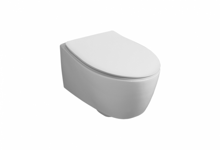 Унитаз SIMAS LFT Spazio подвесной Безободковый цвет белый LFT18/F85