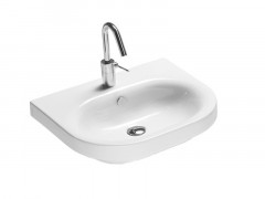 Раковина HATRIA DAYTIME YXBL01 подвесная с одним отверстием с переливом цвет белый