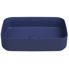 Раковина ISVEA Infinity накладная ШГВ 500*360*120 отверстия для смесителя отсутствуют цвет синий матовый