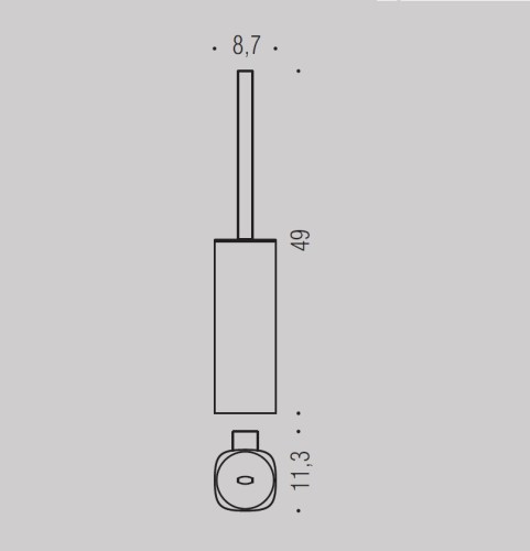Ершик COLOMBO DESIGN TRENTA B3007 настенный