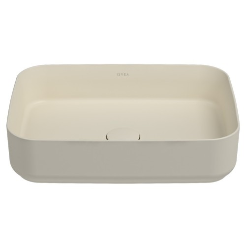 Раковина ISVEA Infinity накладная ШГВ 500*360*120 отверстия для смесителя отсутствуют цвет слоновая кость