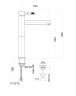 Смеситель для раковины Webert Rimini RI831402560. черный