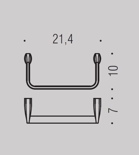 Полотенцедержатель COLOMBO DESIGN TRENTA B3031 кольцо