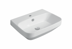 Раковина SIMAS BADEN BADEN подвесная или накладная с одним отверстием цвет белый BB10