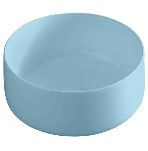 Раковина Artceram Cognac Quadro накладная без отверстий цвет blue COL004 32 00