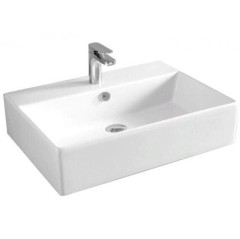 Раковина Artceram Quadro подвесная/накладная с одним отверстием цвет белый QUL003 01 00