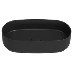 Раковина ISVEA Infinity накладная ШГВ 550*360*120 отверстия для смесителя отсутствуют цвет антрацит матовый