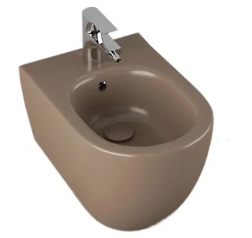 Биде ISVEA Infinity подвесной ШГВ 365*530*400 цвет коричневый матовый