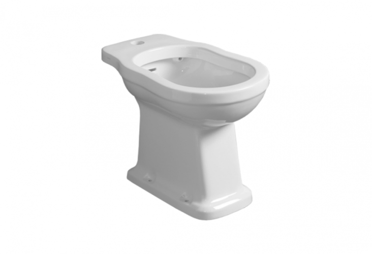 Биде SIMAS LONDRA Напольное приставное с одним отверстием цвет белый LO923