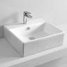 Раковина Artceram Quadro подвесная/накладная с одним отверстием цвет белый/Cementina QUL002 01 86