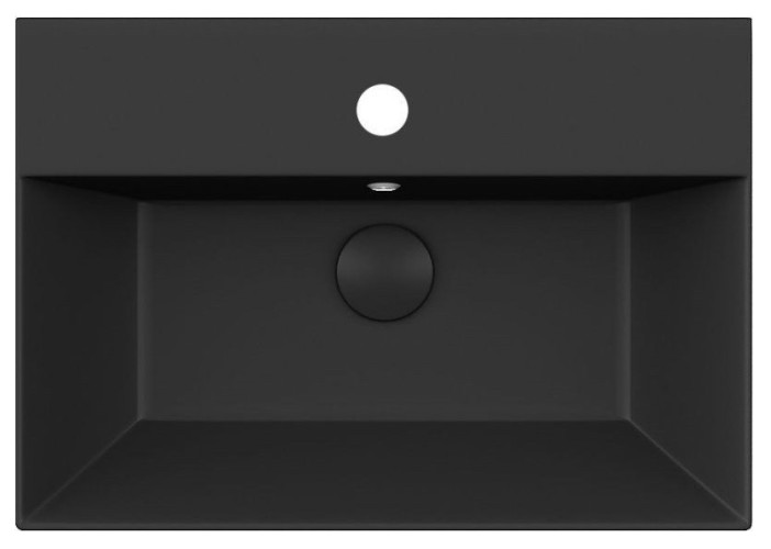 Раковина ISVEA SistemaZ Frame накладная ШГВ 600*420*132 отверстия для смесителя 1 цвет черный матовый