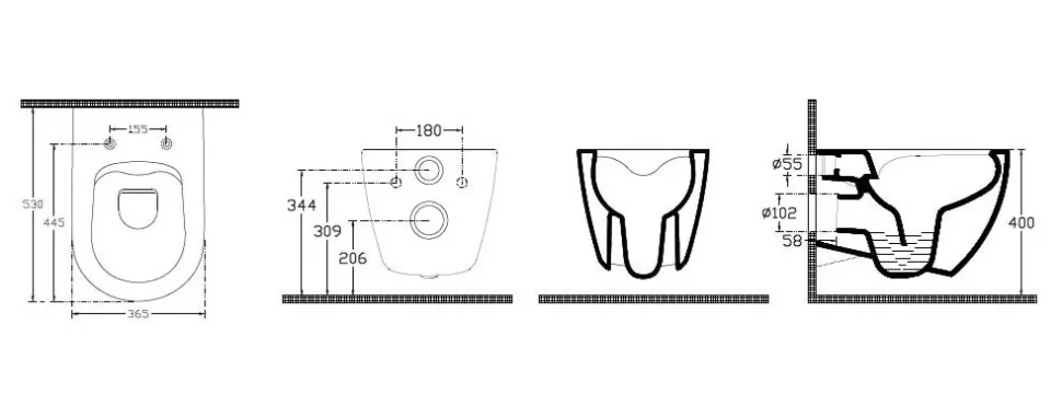 Сиденье для унитаза ISVEA Infinity F50 ШГ 365*445 цвет мятно-зеленый матовый