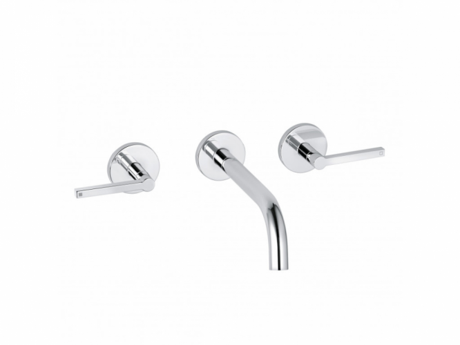 Смеситель KLUDI NOVA FONTE Puristic 201440515 для раковины настенный встраиваемый внешняя часть