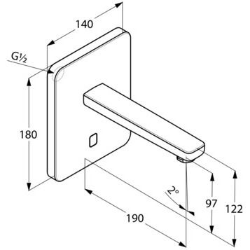 Смеситель KLUDI ZENTA 3850205 для раковины сенсорный