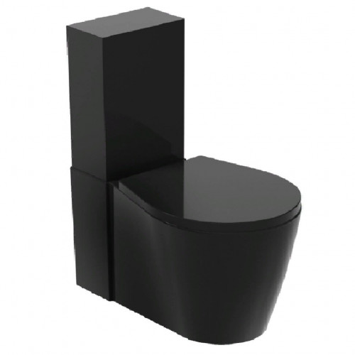 Унитаз моноблок с бачком GALASSIA xES 9910NE+9925 напольный цвет черный глянцевый