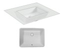 Раковина HATRIA Bahia_13 BH0500380010TU0 встраиваемая снизу без отверстия без перелива цвет белый