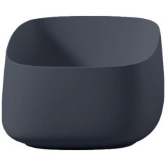 Раковина Artceram Cognac Quadro накладная без отверстий  цвет blue notte COL006 36 00