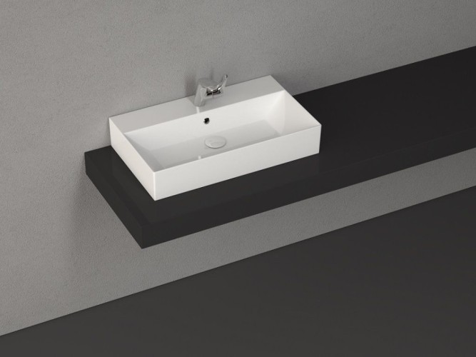 Раковина ISVEA SistemaZ Frame накладная ШГВ 700*418*150 отверстия для смесителя 1 цвет белый