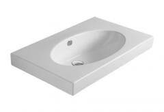 Раковина SIMAS LFT Spazio подвесная без отверстий цвет белый LFT44.0