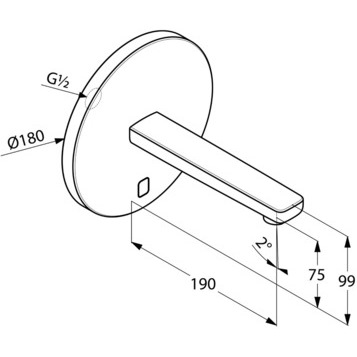 Смеситель KLUDI ZENTA 3850305 для раковины сенсорный