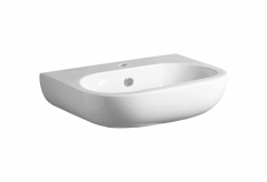 Раковина SIMAS E-Line подвесная или на пьедестал с одним отверстием цвет белый EL05