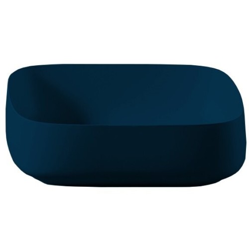 Раковина Artceram Cognac Quadro накладная без отверстий цвет Blue notte COL008 36 00