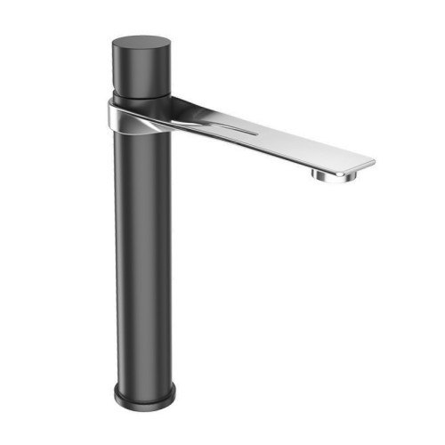 Смеситель для раковины Webert ONE-B NB830402441. черный/сталь