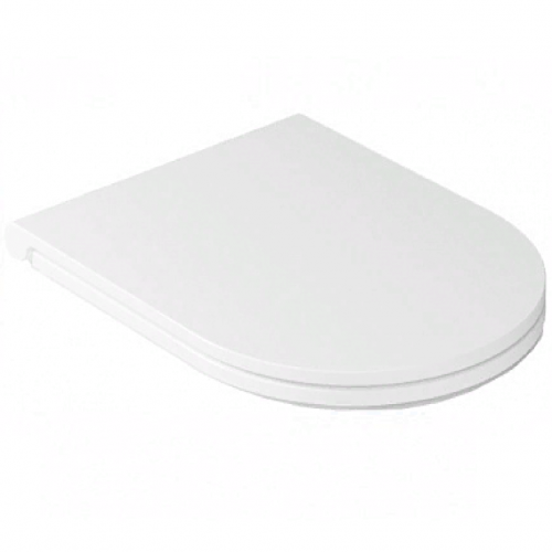 Сиденье с крышкой GALASSIA Dream 7330 с микролифтом быстросъемное тонкое цвет белый глянцевый