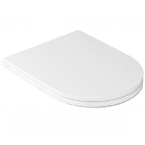 Сиденье с крышкой GALASSIA Dream 7330 с микролифтом быстросъемное тонкое цвет белый глянцевый