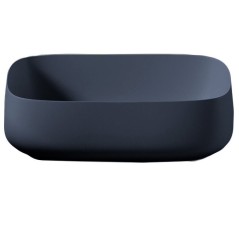 Раковина Artceram Cognac Quadro накладная без отверстий  цвет Blue notte COL009 36 00