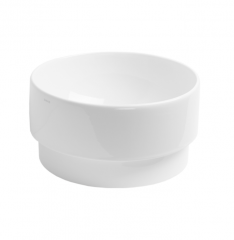 Раковина SIMAS PO-MO накладная или полувстраиваемая сверху без отверстий цвет белый PO01