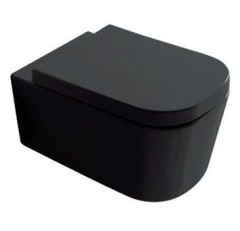 Унитаз GALASSIA Meg11 PRO 5411 NE подвесной с крепежом цвет черный глянцевый