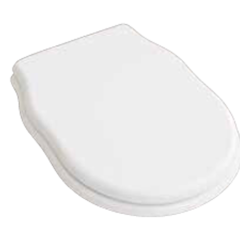 Сиденье с крышкой Artceram HERMITAGE с плавным опусканием цвет белый/золото HEA005 01 73