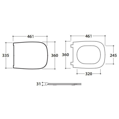 Сиденье с крышкой GLOBO GENESIS с микролифтом цвет белый GN020BI